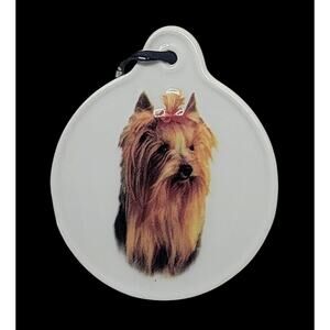 Bow Wow Meows Yorkshire Terrier Yorkie Dog Ceramic Christmas Ornament HTF - CL20